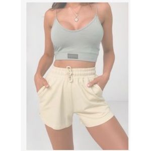 NWT Missguided Stone Side Split Shorts